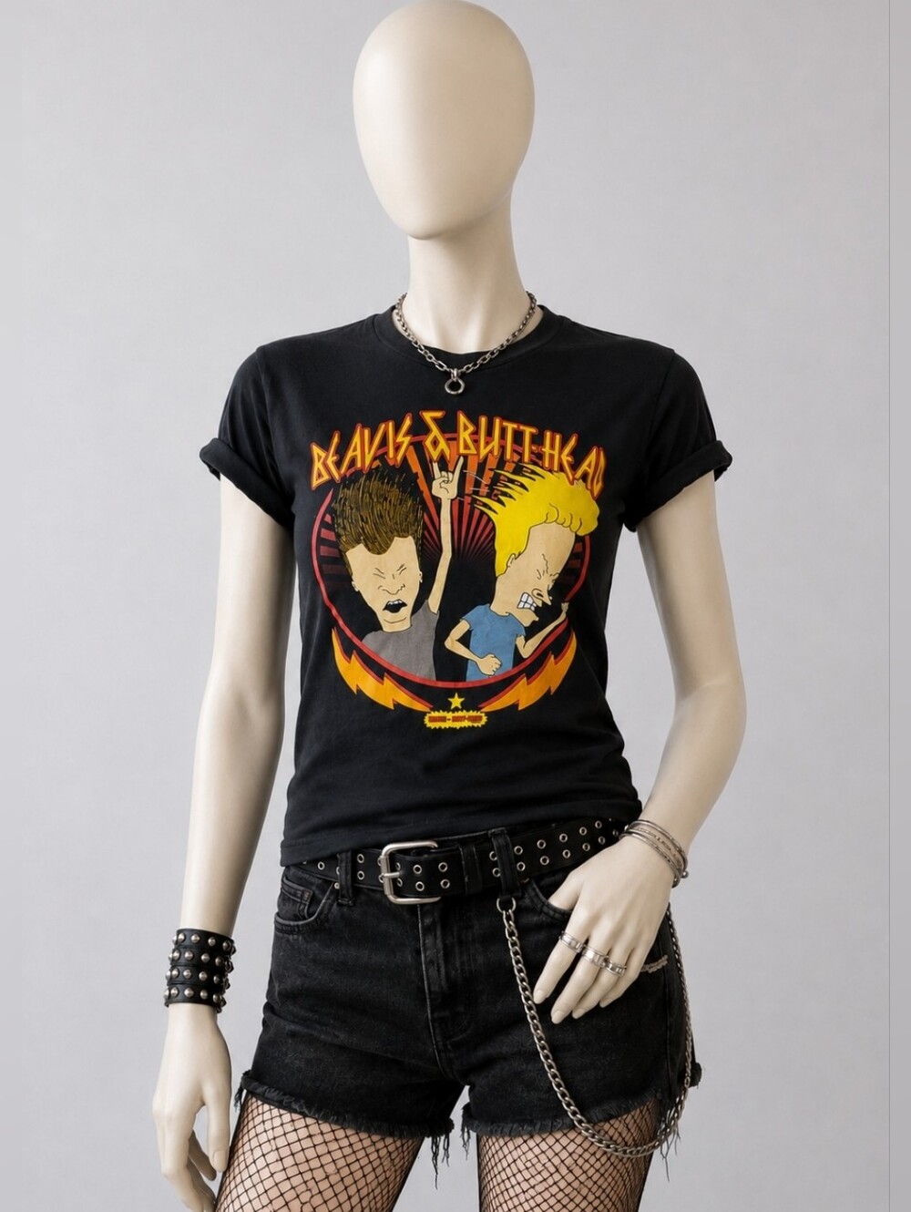 Mad Engine Beavis and Butt-Head Rock Heads Tee - Unisex S 34/36